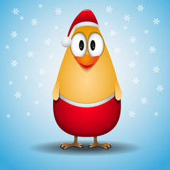 Cute little Santa Chicken