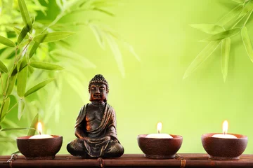 Fototapete Badezimmer Buddha in Meditation
