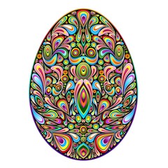Easter Egg Psychedelic Art Design Uovo di Pasqua Ornamentale