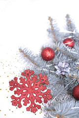 Christmas decoration-gwiazda - obrazy, fototapety, plakaty