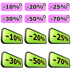 Sale label sets
