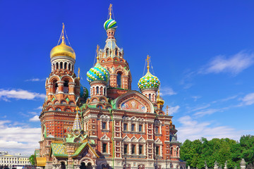 Fototapeta na wymiar Kościół Zbawiciela na Krwi rozlane, Sankt Petersburg, Rosja