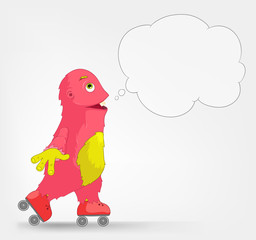 Funny Monster. Roller.