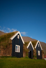 Fototapeta na wymiar typowe skandynawskie domy
