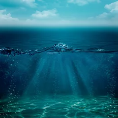 Tuinposter Abstract underwater backgrounds for your design © Dmytro Tolokonov