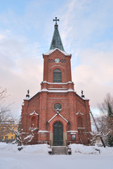 Fototapeta na wymiar Jyvaskyla, Finland. Lutheran Cathedral