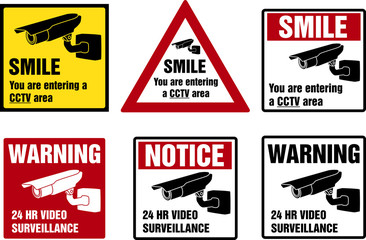 Video surveillance signs