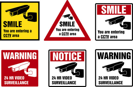 Video surveillance signs