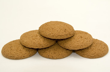 Pyramid of oatmeal cookies