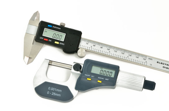 Digital caliper and micrometer