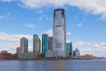 Fototapeta na wymiar Goldman Sachs Tower, Jersey City w New Jersey.