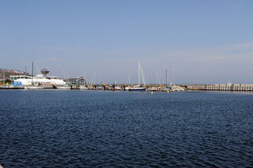 Fototapeta na wymiar Harbour of Helgoland