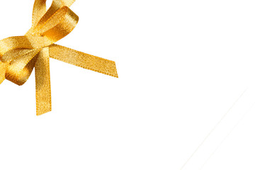 Schleife, gold, freigestellt, #4