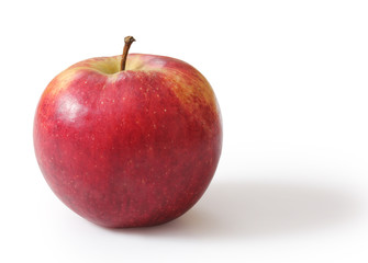 red apple Isolated on white background