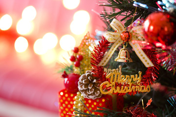 クリスマスツリーとイルミネーション