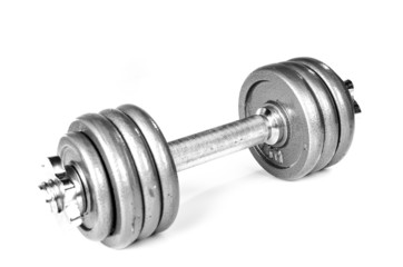 Grey dumbbells