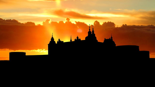 Sweden Kalmar castle sunrise
