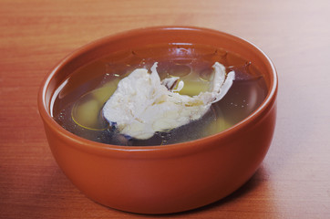 Ukhal fish soup.