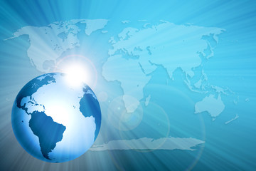 world map abstract background