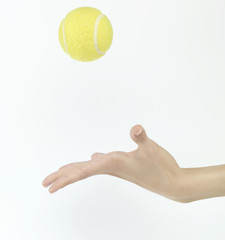 tennis ball throw up