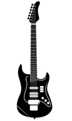 electro guitar vector