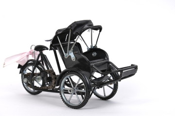 Fototapeta premium Becak, riksza, pedicab