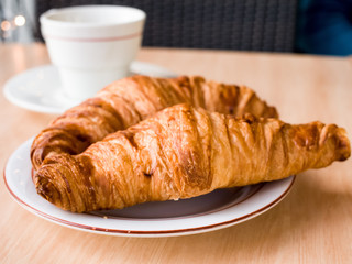 coffee and croissants