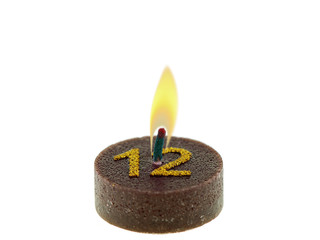 teelicht kerze mit nummer