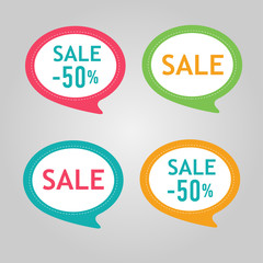 Stickers with sale and best price massages