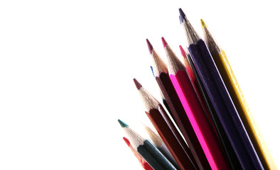 multicolored pencils