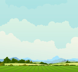 Fototapeta premium Country Landscape Background