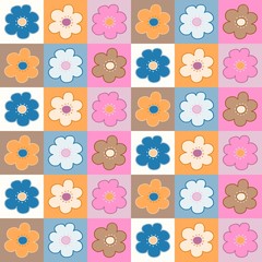Obraz premium Floral tiles