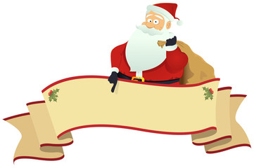 Santa's Scroll Banner