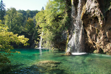 Fototapeta na wymiar Wodospad - Park Narodowy Plitvice