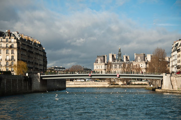 Naklejka premium pont ile de la cité à Paris