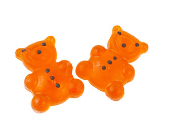 jelly bears isolated