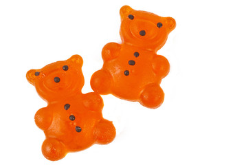 jelly bears isolated