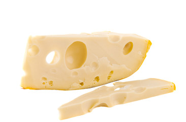 Dutch cheese isolated