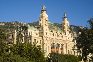 Fototapeta na wymiar Fasada Salle Garnier, domu w Monte Carlo Opera