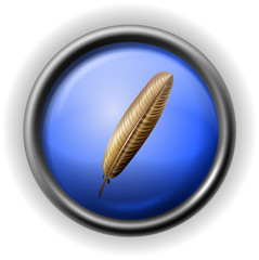 Glass feather icon
