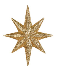 Fototapeta na wymiar Gold glitter star