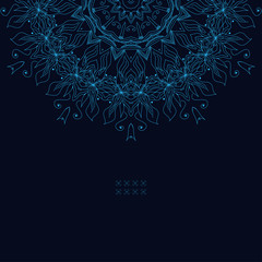 Ornamental round lace pattern