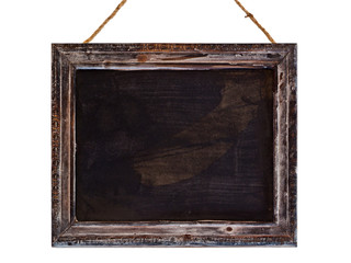 leere Kreidetafel, Rahmen