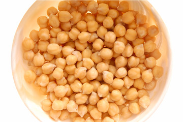 Boiled chick-pea.