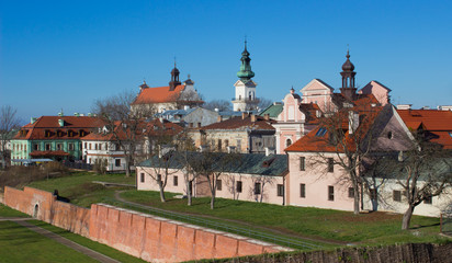 Town of Zamosc.  It is on the UNESCO World Heritage List - obrazy, fototapety, plakaty
