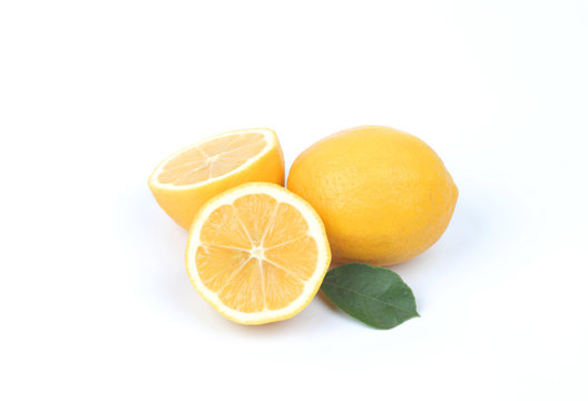lemon isolated on white background 
