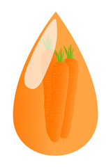 Carrot juice vector background ecology