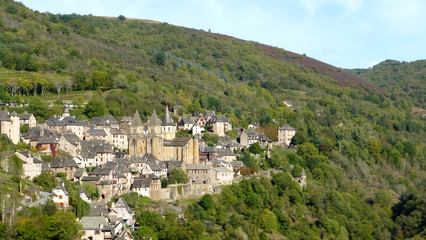 Fototapeta na wymiar Conques Valley, Aveyron