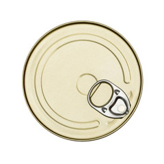 Food can on white background