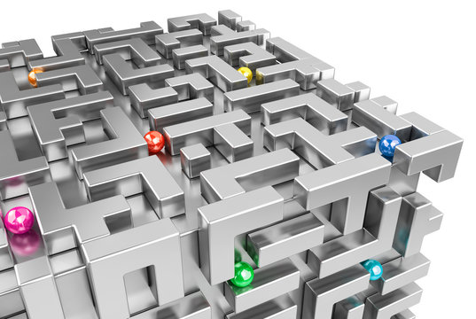 Concept - Moving in a 3d maze world